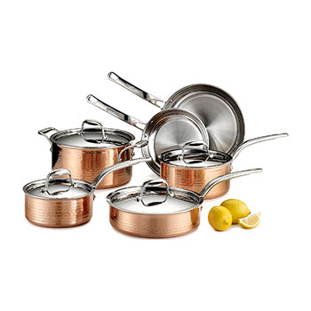 Lagostina Martellata Hammered Copper Cookware