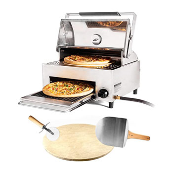 BLOSSOMZ Dual Fuel Combination Gas/Charcoal Grill